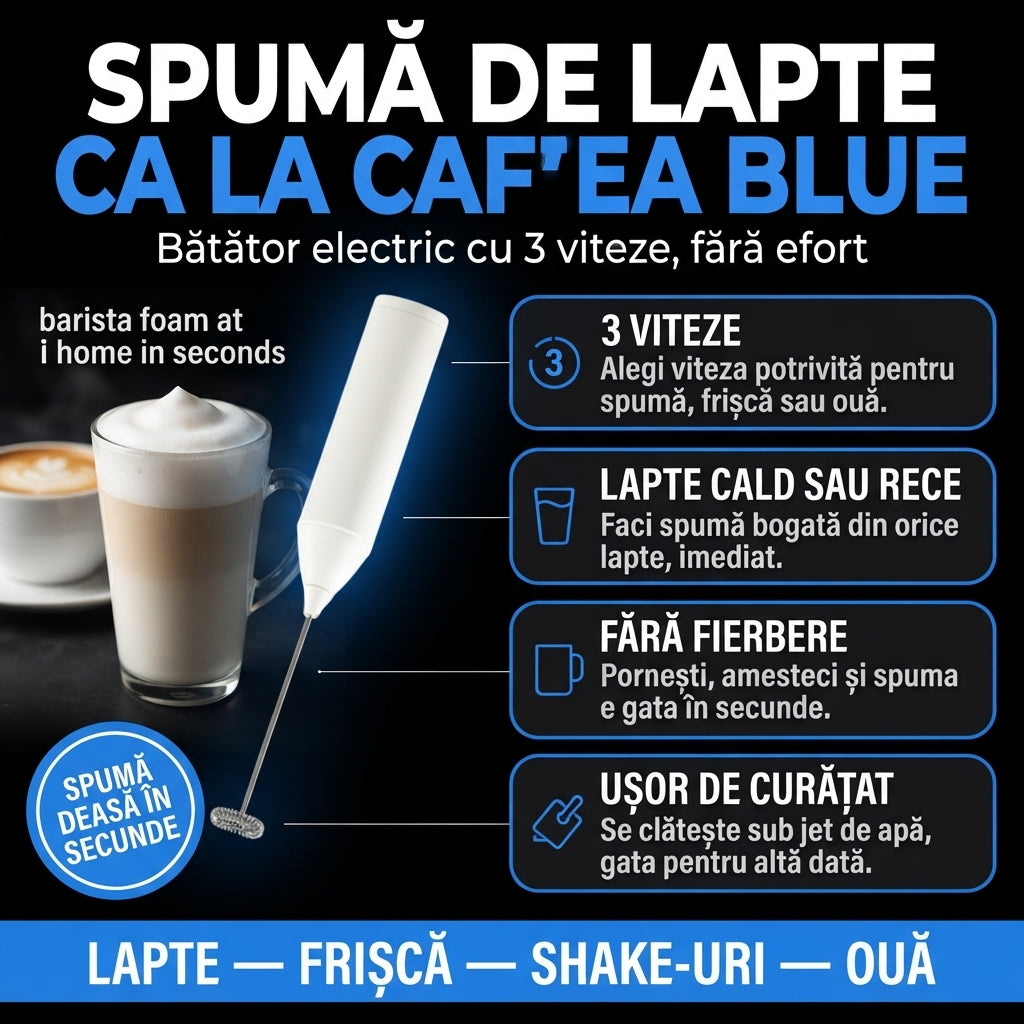 Spumator Electric Pentru Lapte CreamMix™