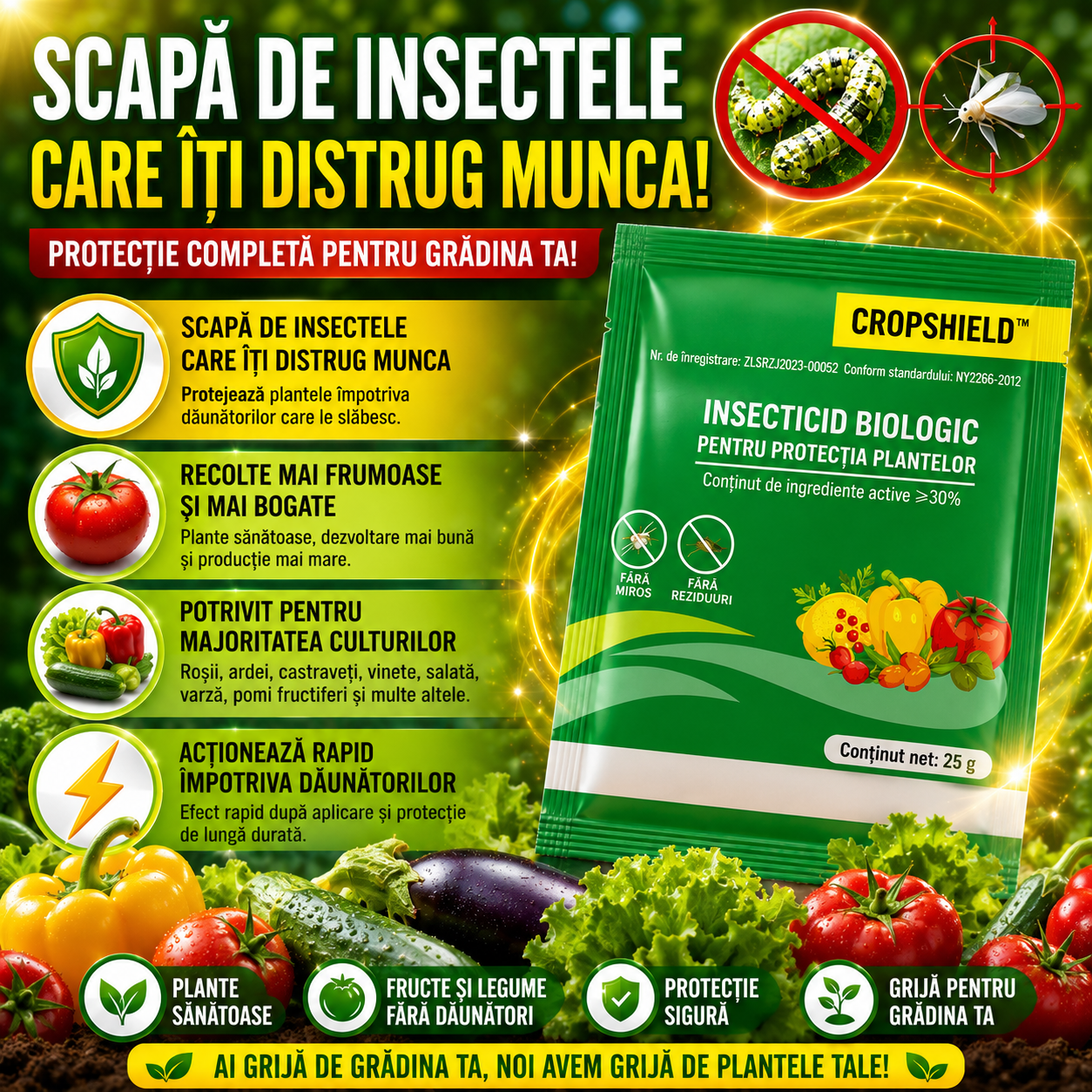Insecticid Pentru Fructe Și Legume CropShield™