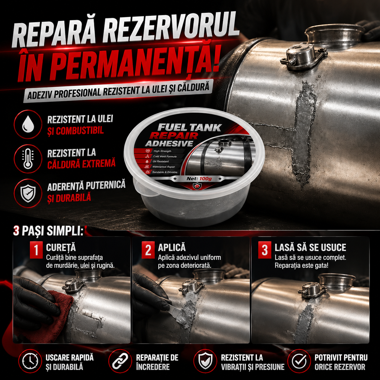 Adeziv Pentru Metale Auto TankFix™