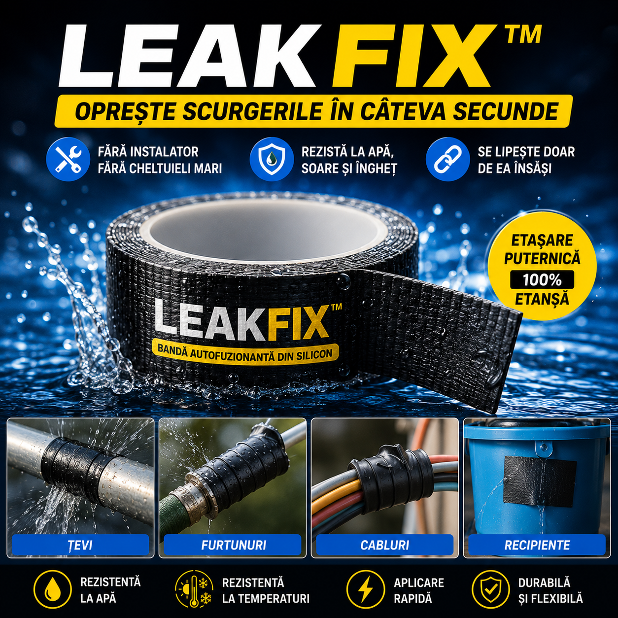 Bandă De Etanșare Instant LeakFix™