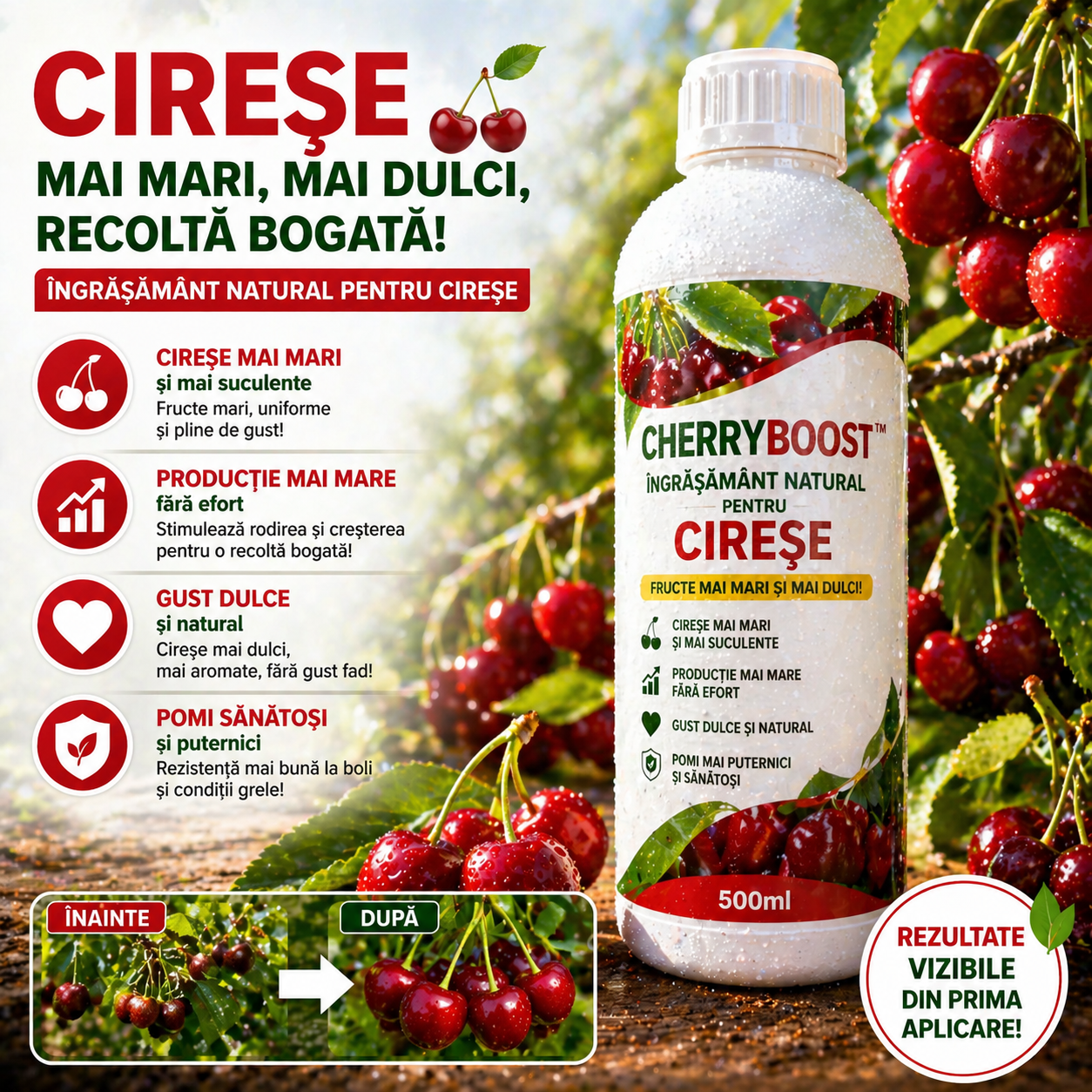 Îngrășământ Natural Pentru Cireșe- CherryBoost™