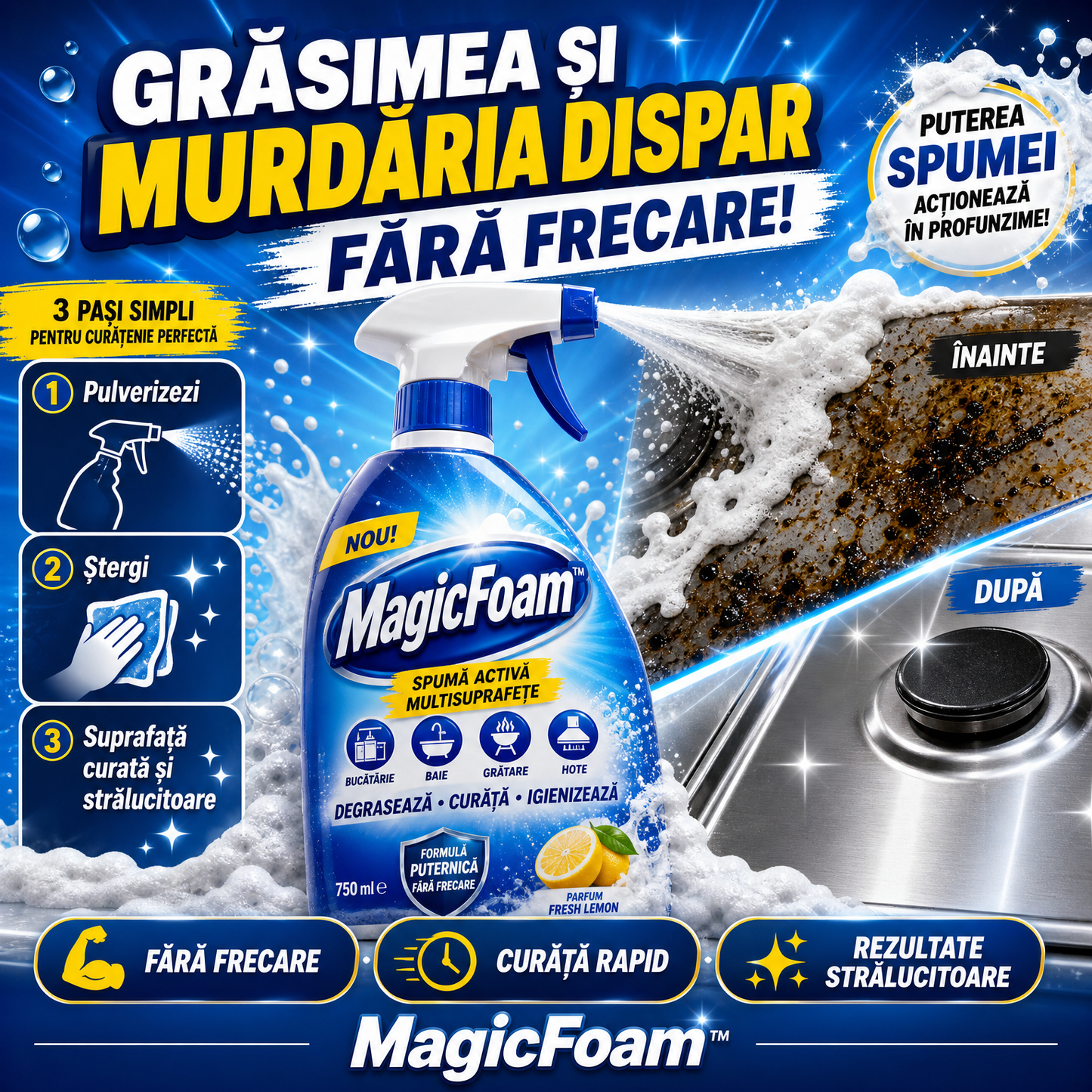 Spumă Degresantă Magică – MagicFoam™