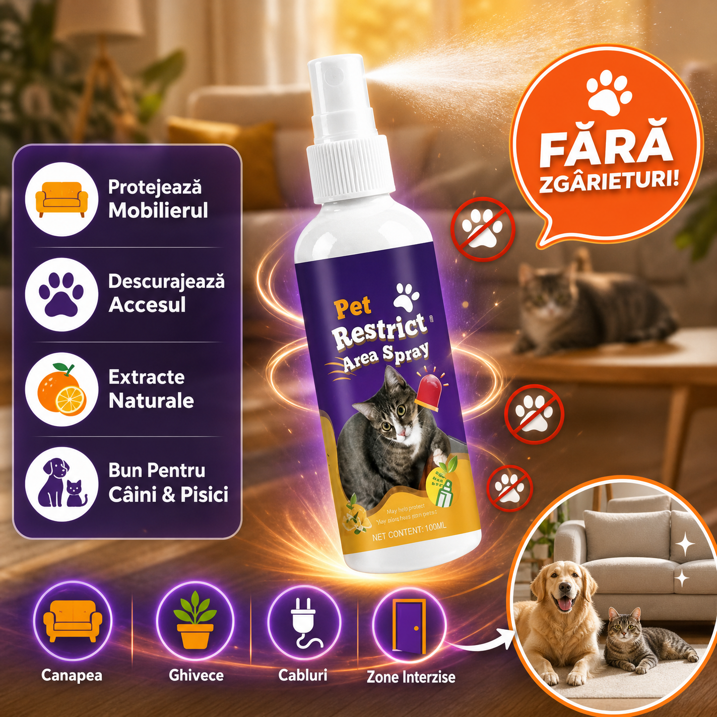 Spray De Protecție Pentru Casă PetGuard™