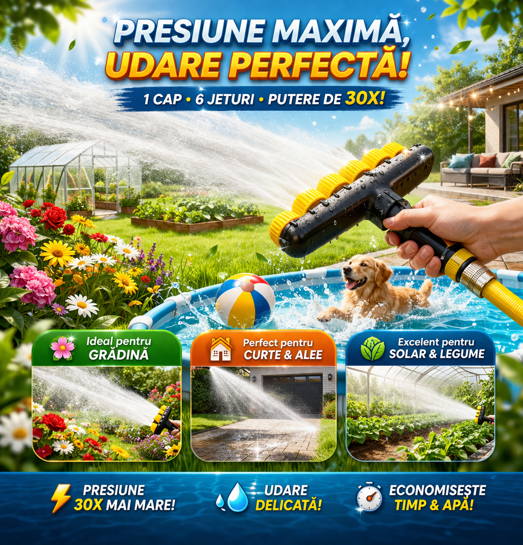 Cap Profesional pentru Furtun cu Presiune Reglabil- SprayMaster™