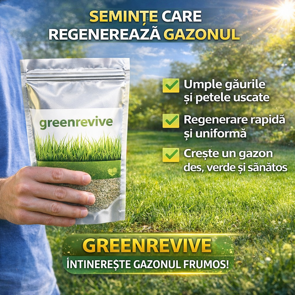 Semințe de Gazon Regenerare Rapidă – GreenRevive™
