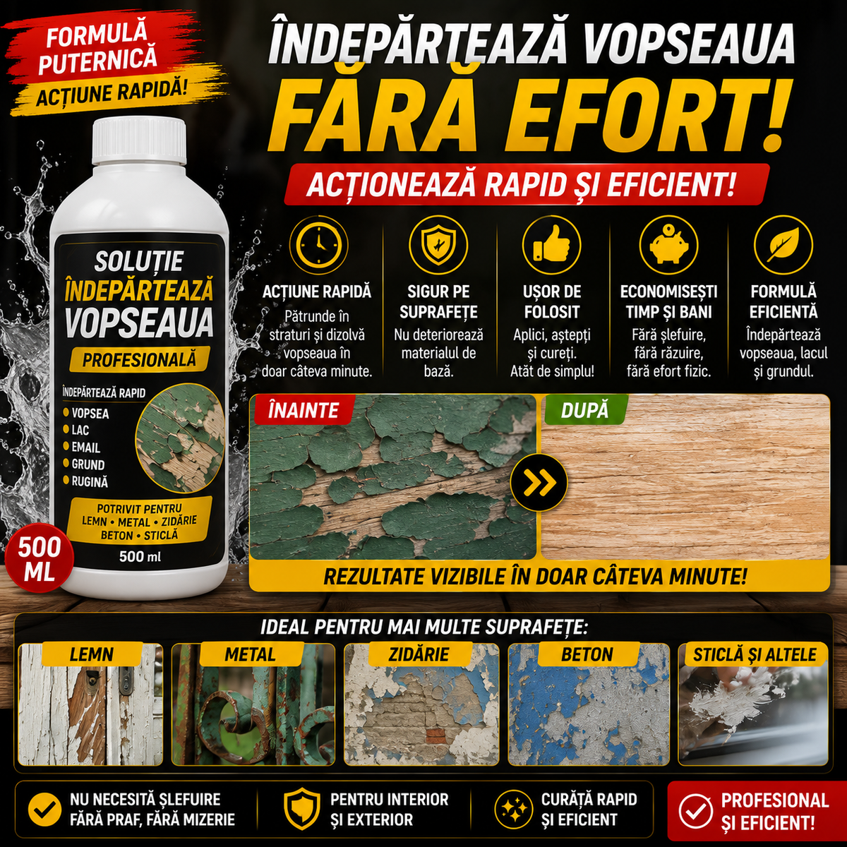 Soluție Pentru Îndepărtarea Vopselei PaintStrip™