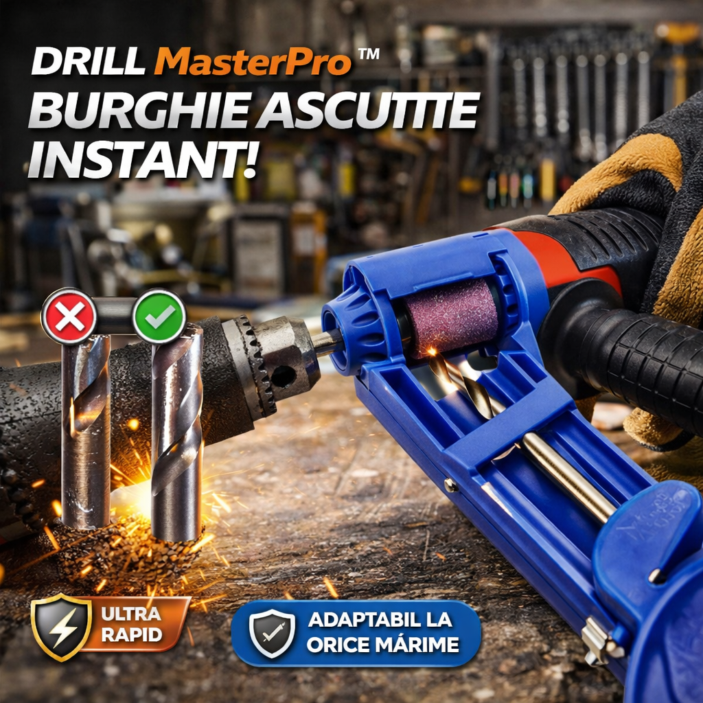 Aparat Profesional de Ascuțit Burghie – Drill MasterPro™