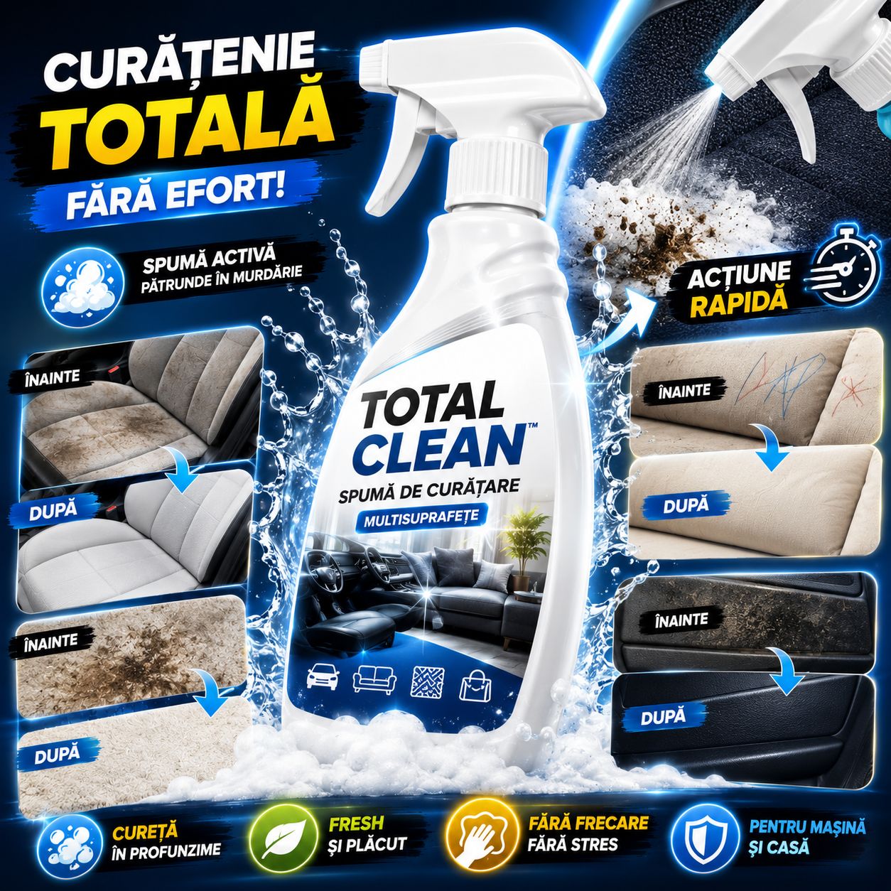 Spumă De Curățare- TotalClean™