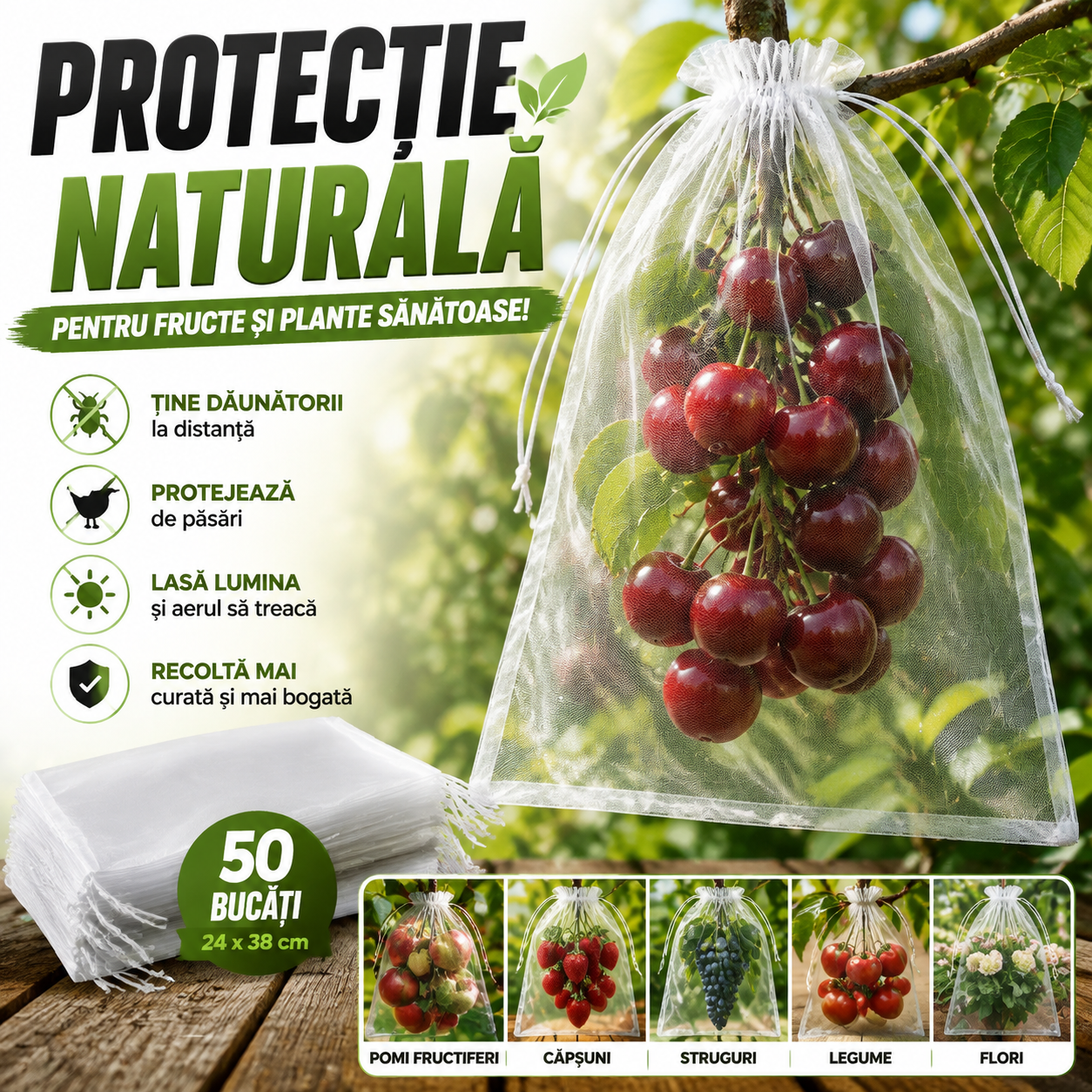 Săculeți Pentru Fructe GardenGuard™