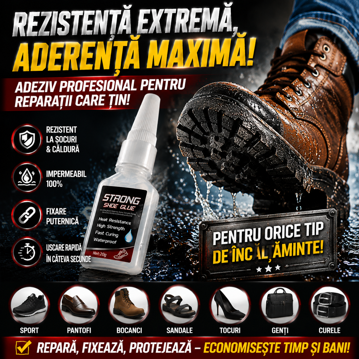 Adeziv Pentru Încălțăminte ShoeFix™