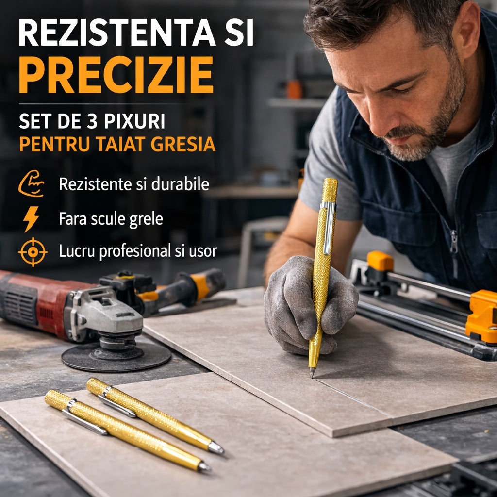 TitanMark™ Set 3 Markere Profesionale din Oțel