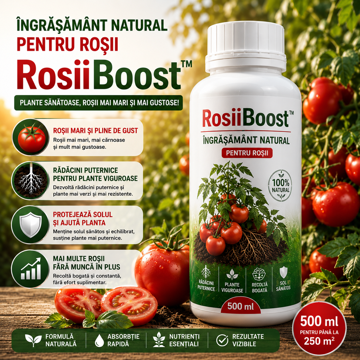 Îngrășământ Natural Pentru Roșii – RosiiBoost™