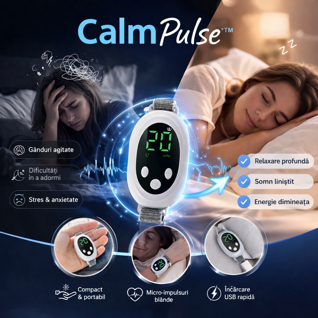 Dispozitiv Profesional Pentru Somn Profund – CalmPulse™