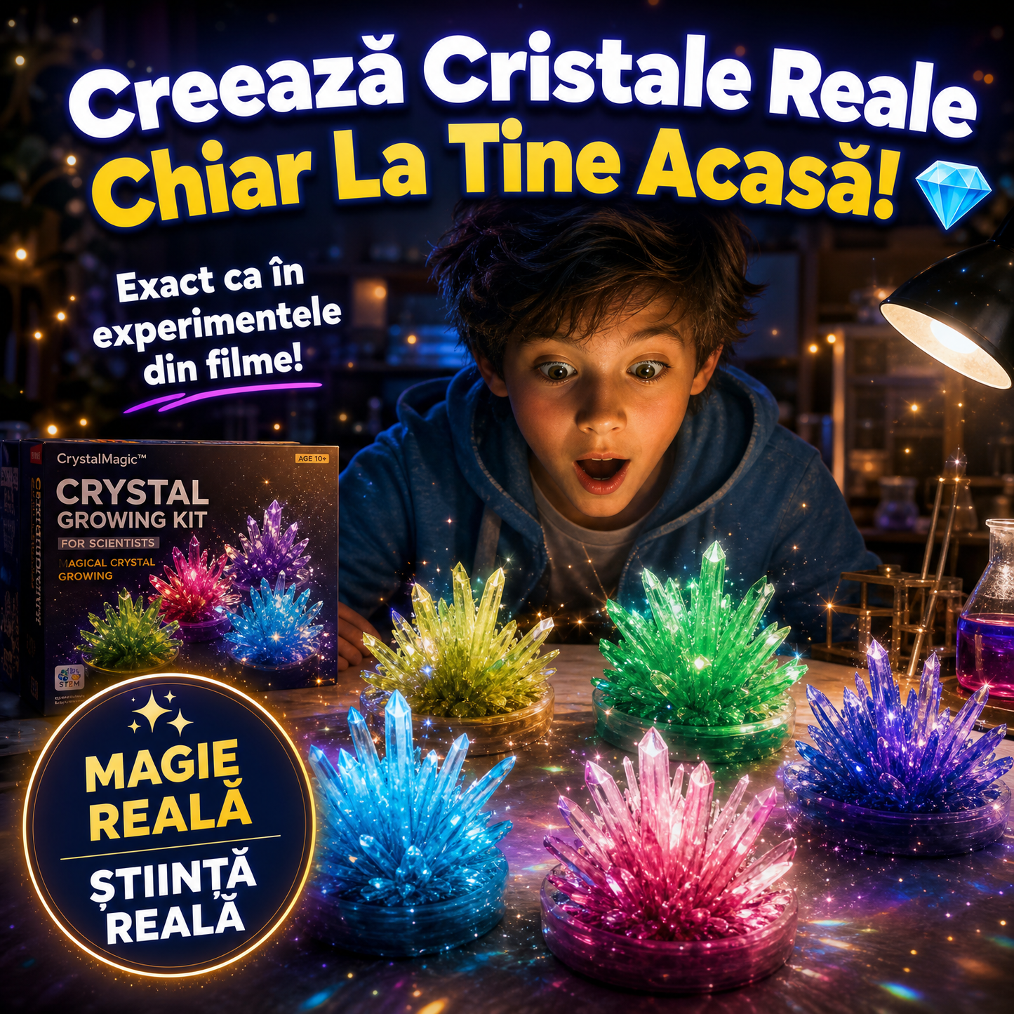 Creează Cristale Adevărate Acasă – CrystalMagic™