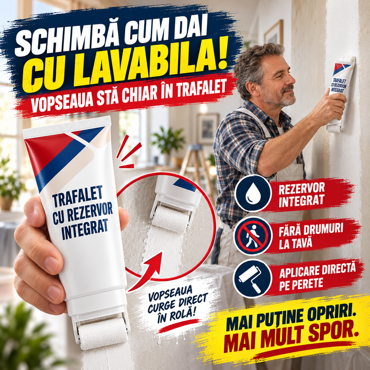 Trafalet Cu Rezervor PaintRoll™