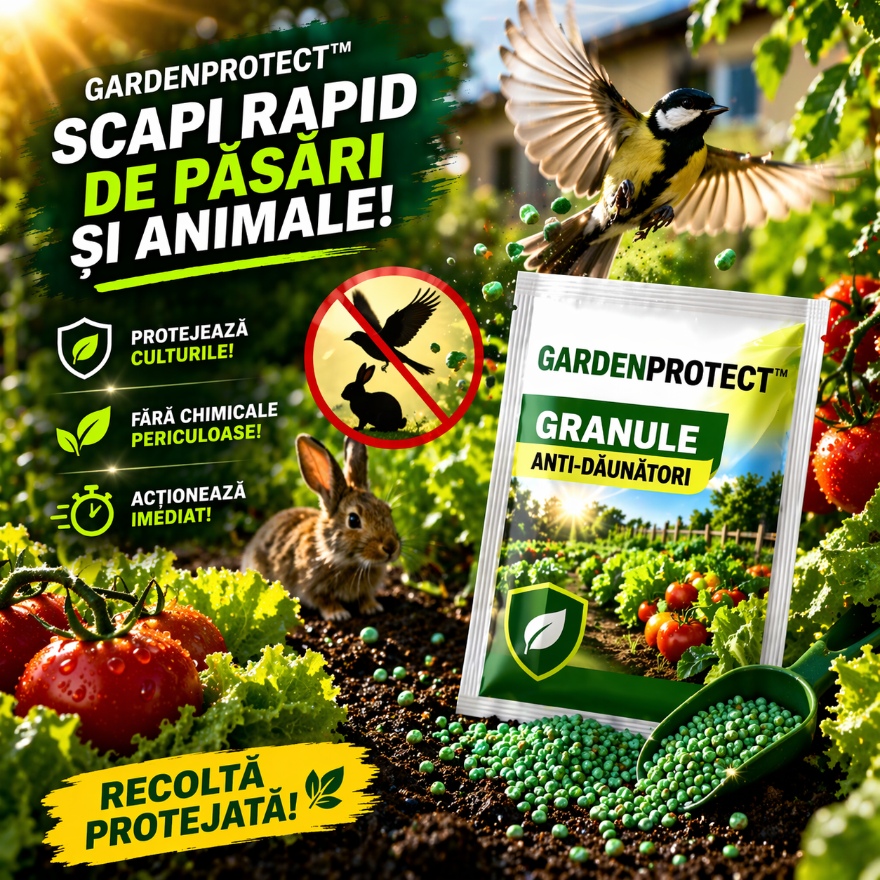 Granule Anti-Dăunători- GardenProtect™