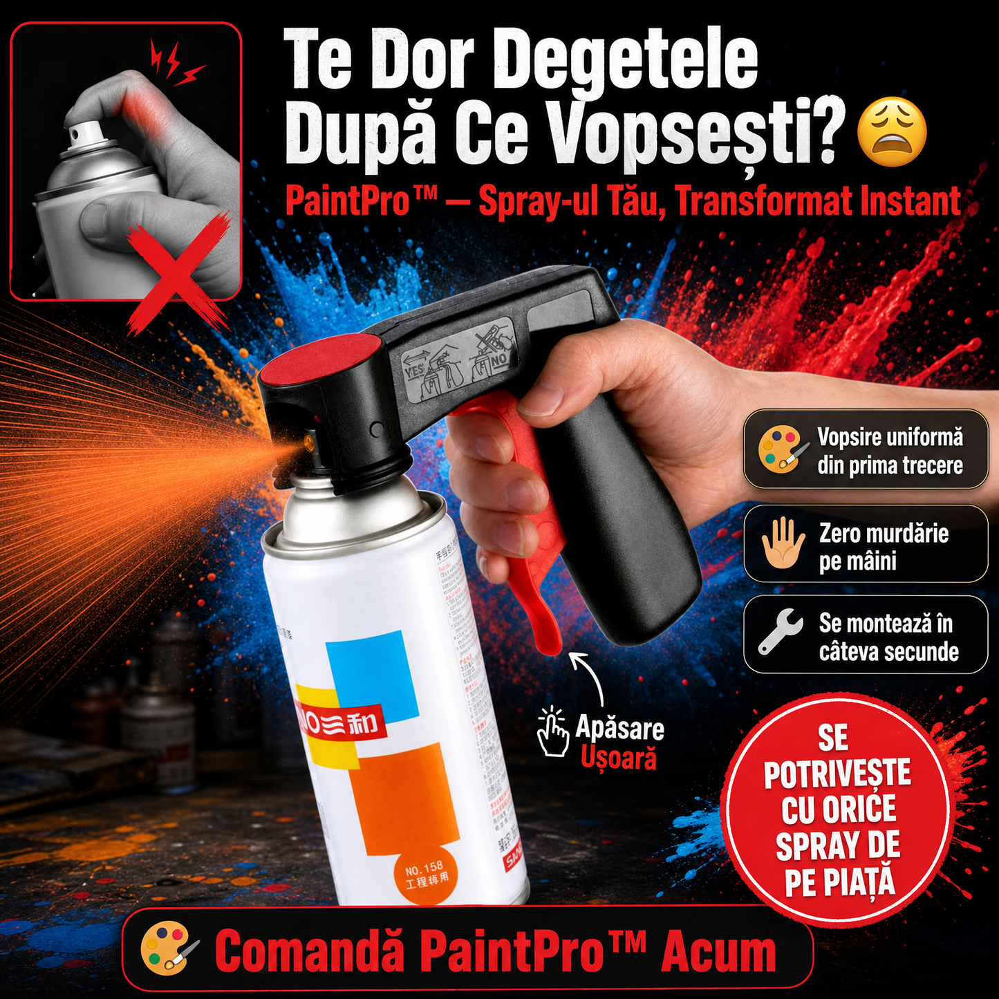Adaptor Universal Pentru Spray PaintPro™