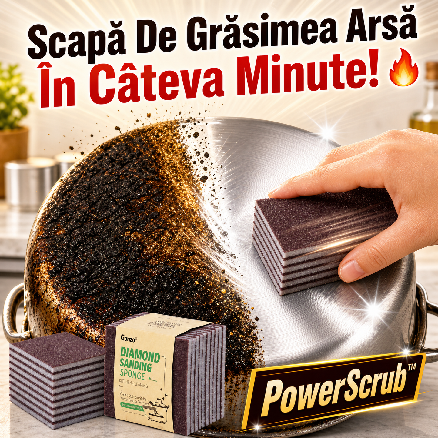 Set Bureți Abrazivi PowerScrub™