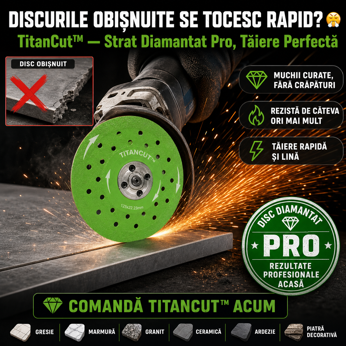 Set 3 Discuri Diamantate TitanCut™